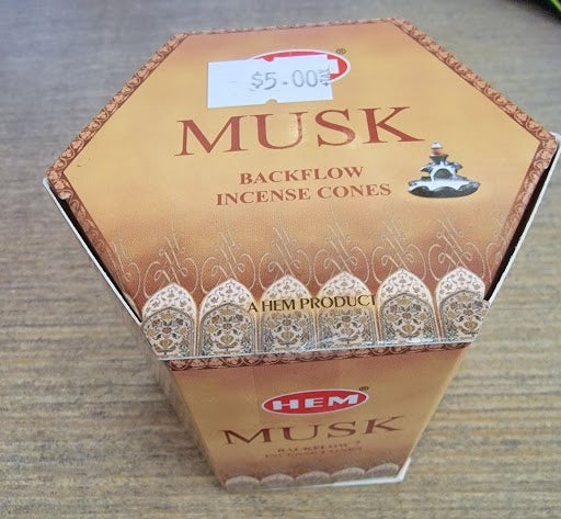 Hem Musk Backflow Incense Cones