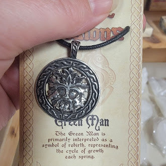 Celtic Visions Green Man Necklace