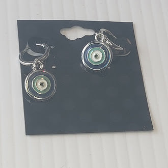 Silver Evil Eye Earrings