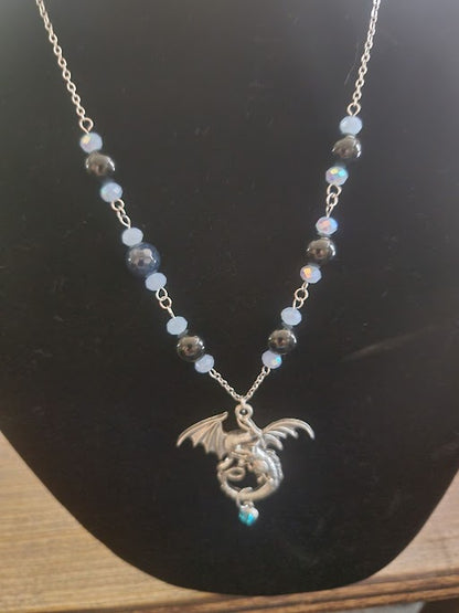 Dragon Pendant on Beaded Necklace